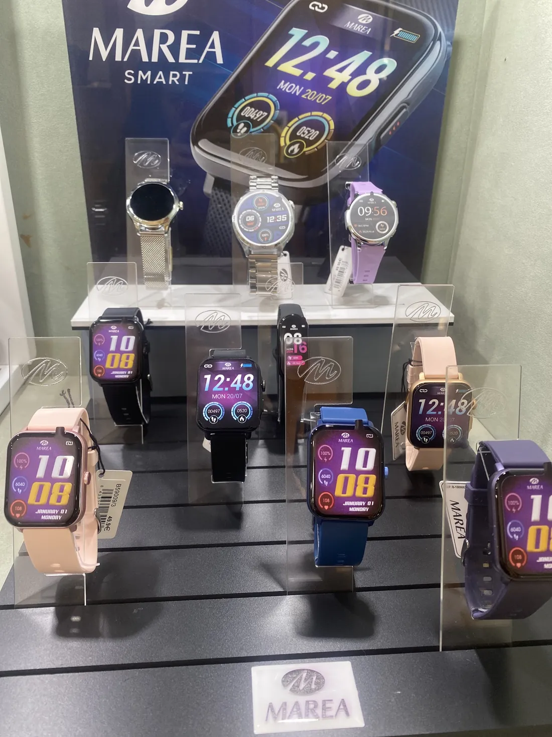 Smartwatches Marea Smart en distintos colores